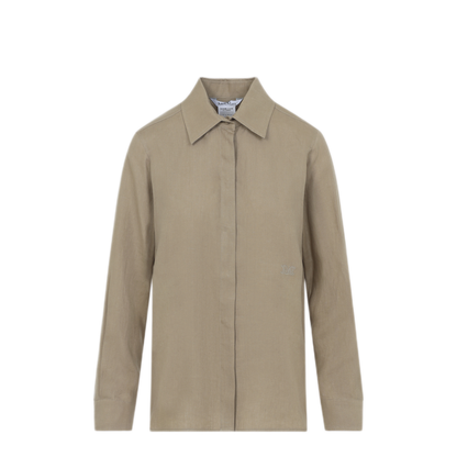 MAYFEYR - Max Mara - Linen M Logo Shirt - 2611111012600003