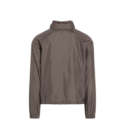 Taupe Silk-Blend Jacket