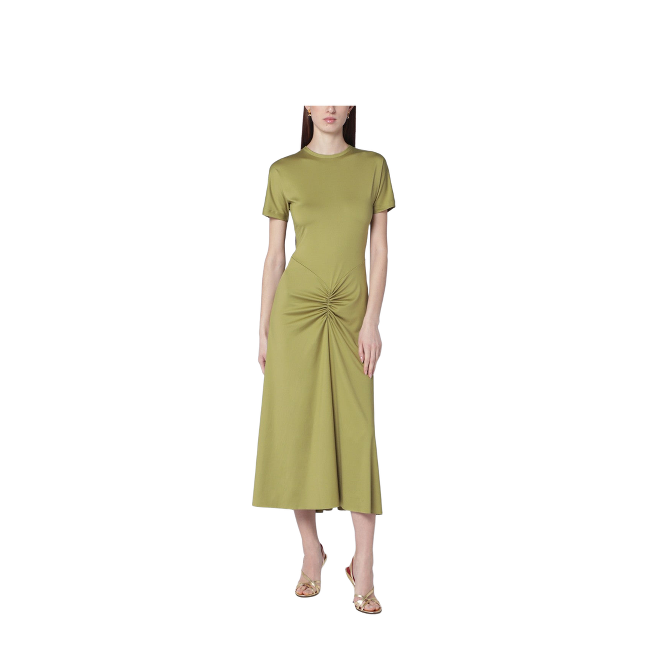 one shoulder pleated maxi dress Metallic Pleat Maxi Dress in Gold (M)