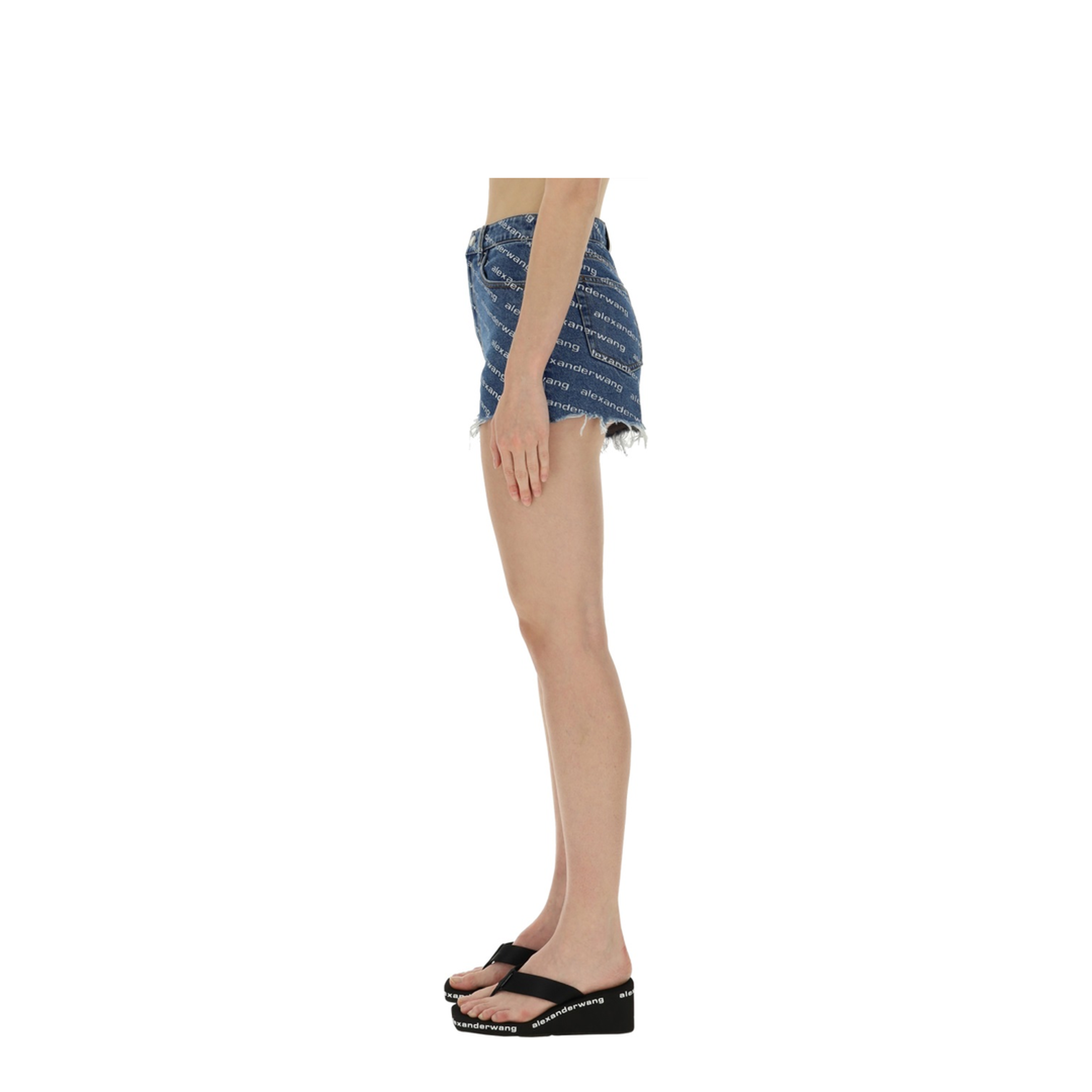 MAYFEYR - Alexander Wang - Shorts With All Over Logo - 4DC1214897460