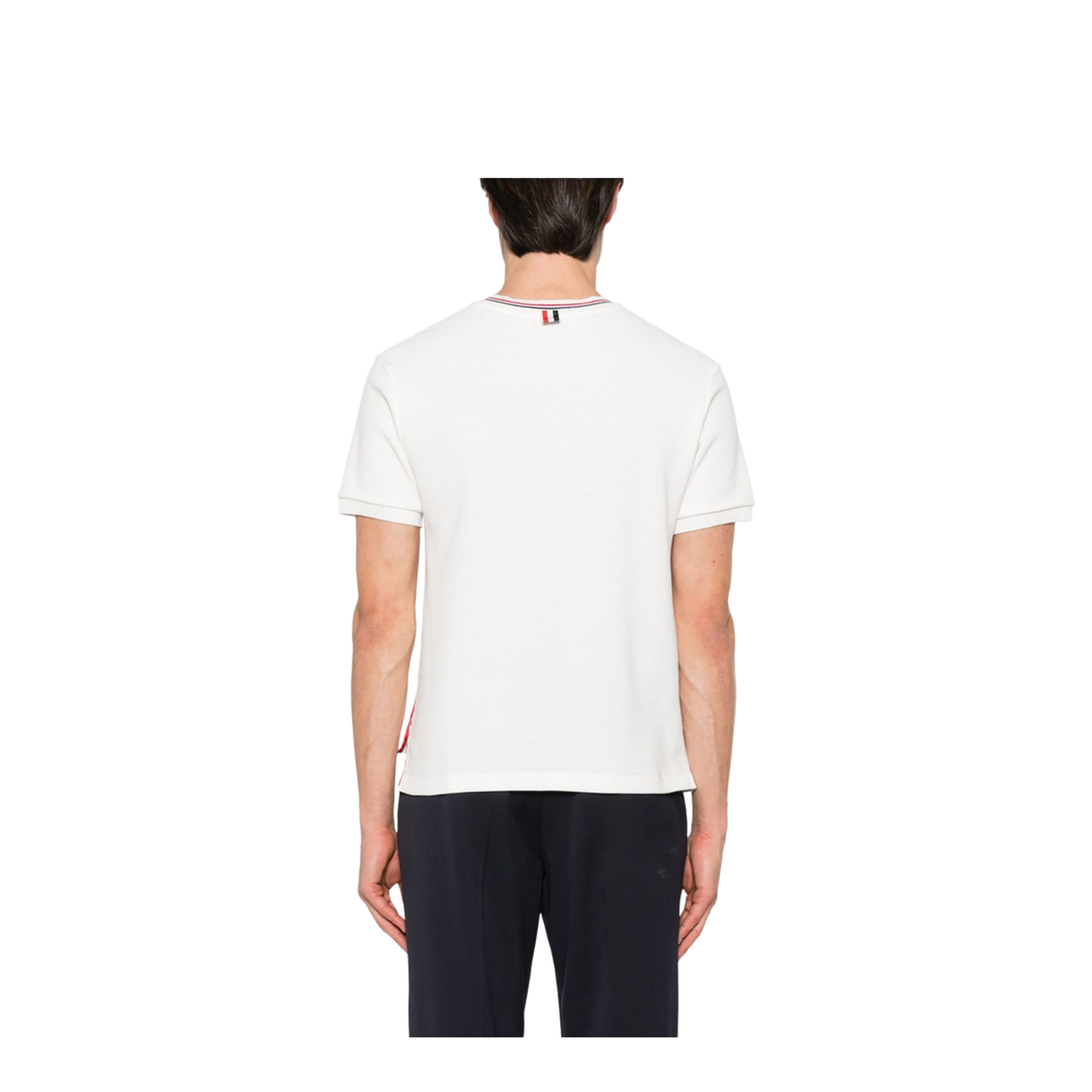 Cotton Waffle Rib Cuff Tee