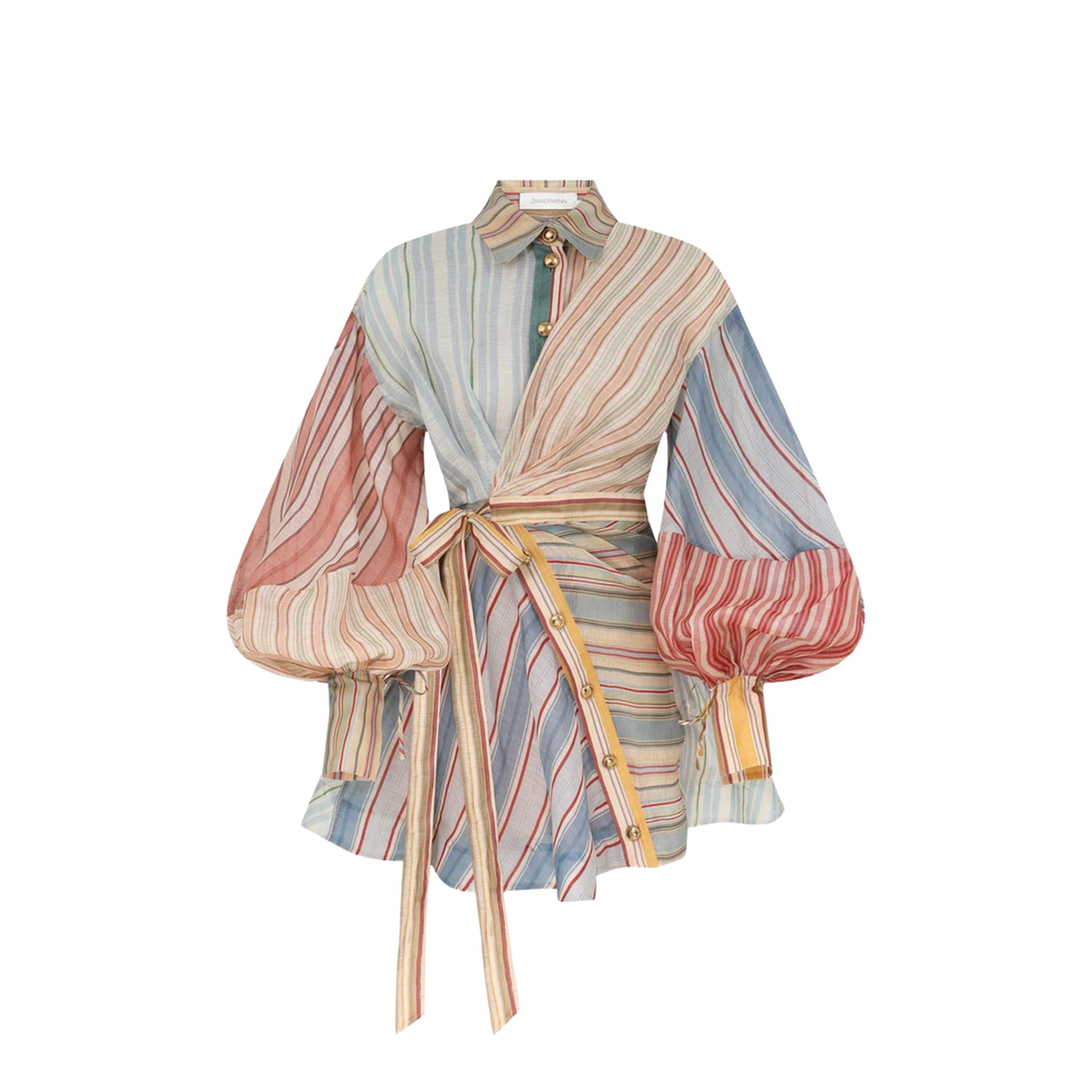 Rebellion Striped Mini Dress Spliced Stripes