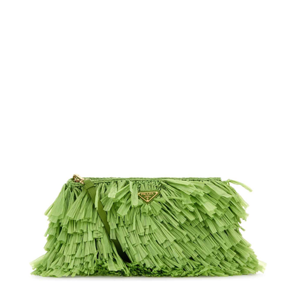 Grass Green Crochet Clutch