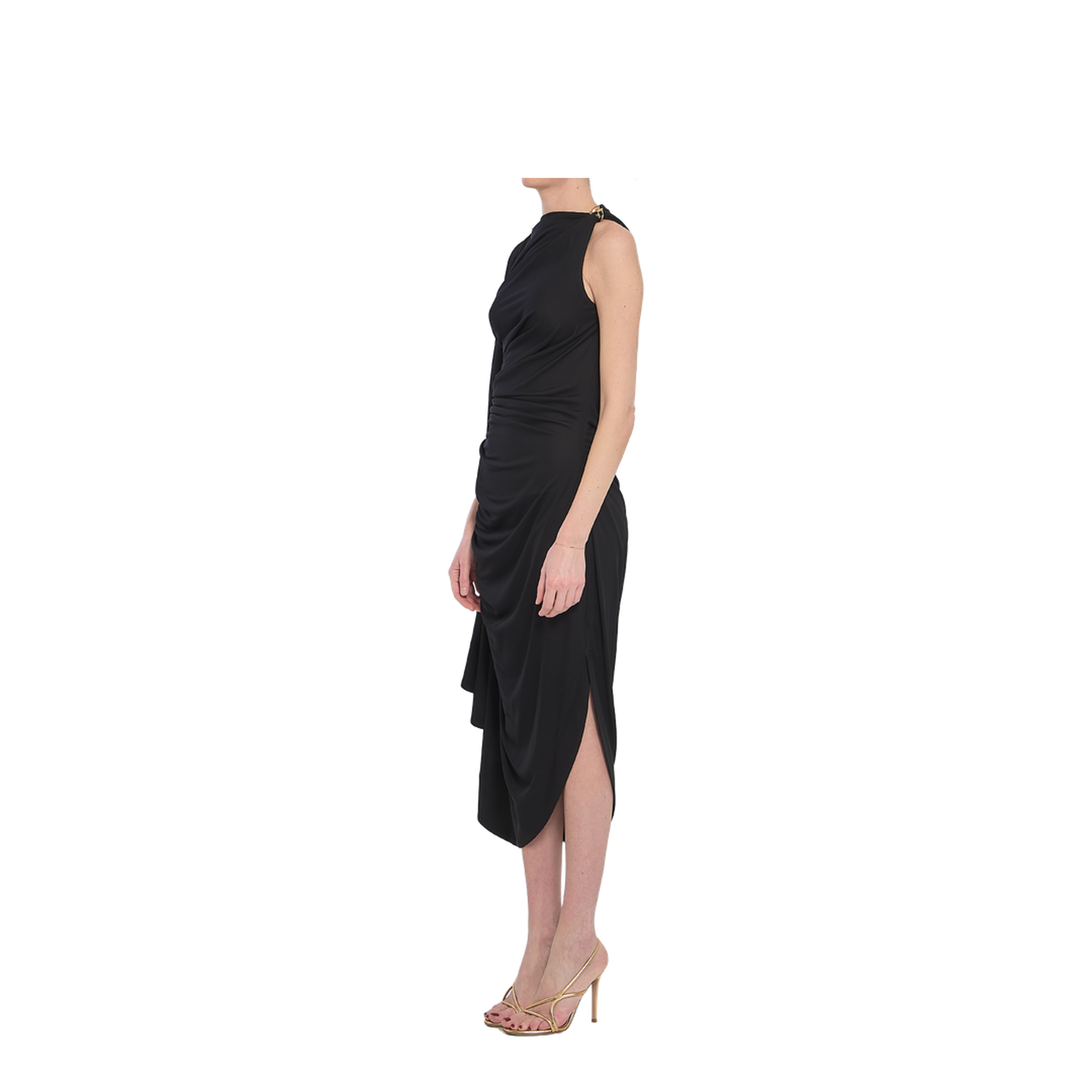Viscose Jersey Draped Dress