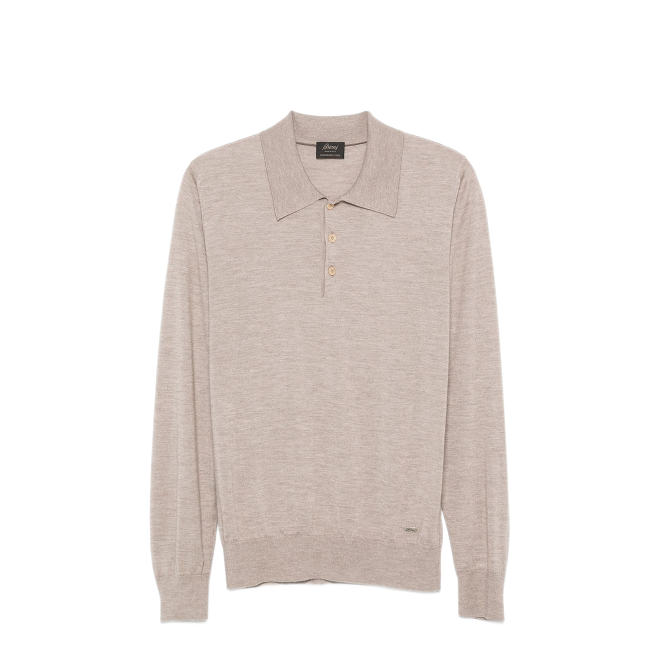 MAYFEYR - Brioni - Beige Cashmere Silk Blend Polo Shirt - UMR30LP1K829700