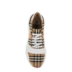 Burberry check fabric sneakers