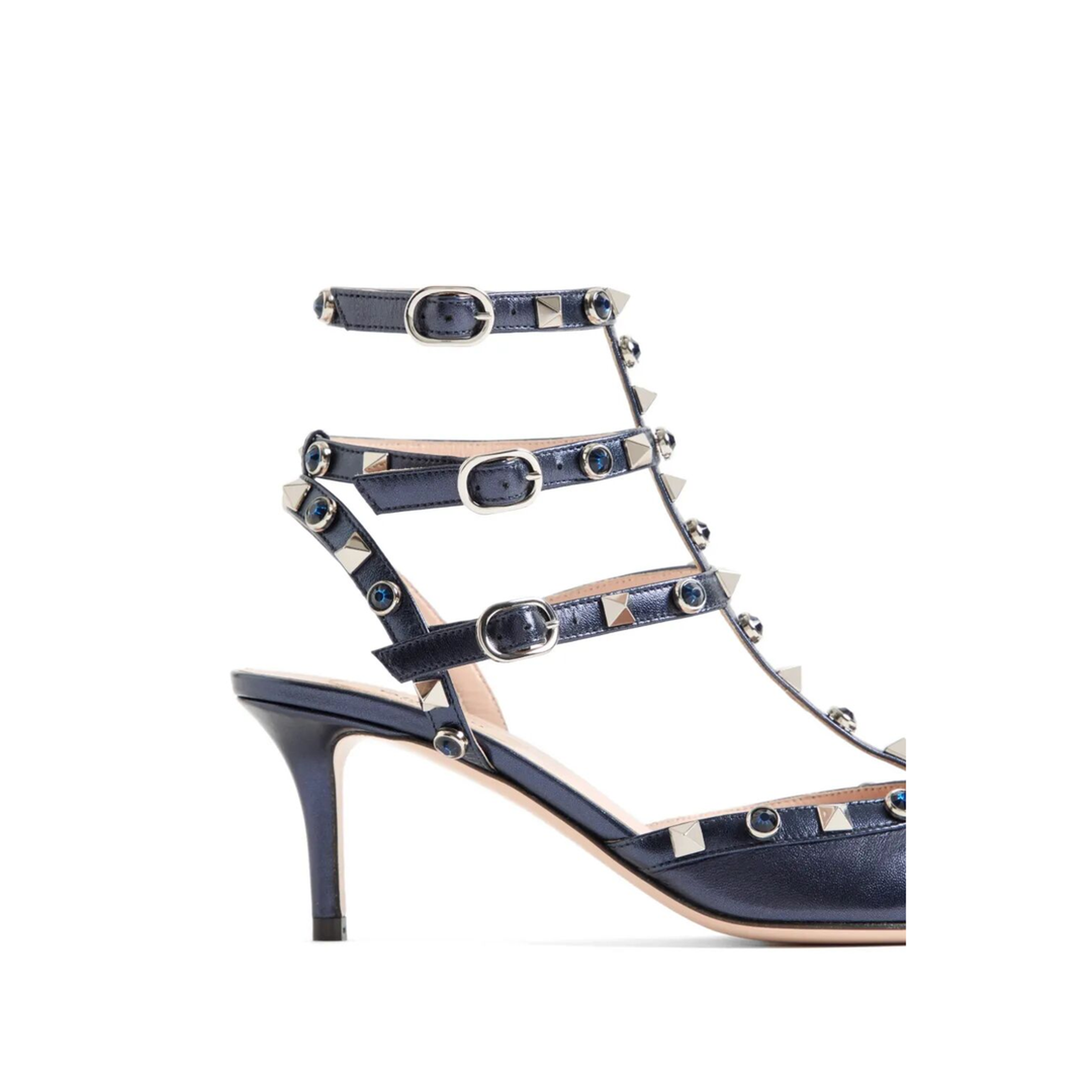 MAYFEYR - Valentino - Rockstud 65 Pumps In Laminated Nappa Leather With Cabochon - WS0375ELQ
