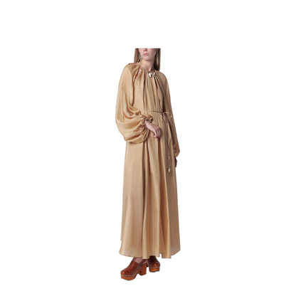 MAYFEYR - Zimmermann - Mahon Maxi Dress In Silk Habotai Champagne - 7592DSS263SICH