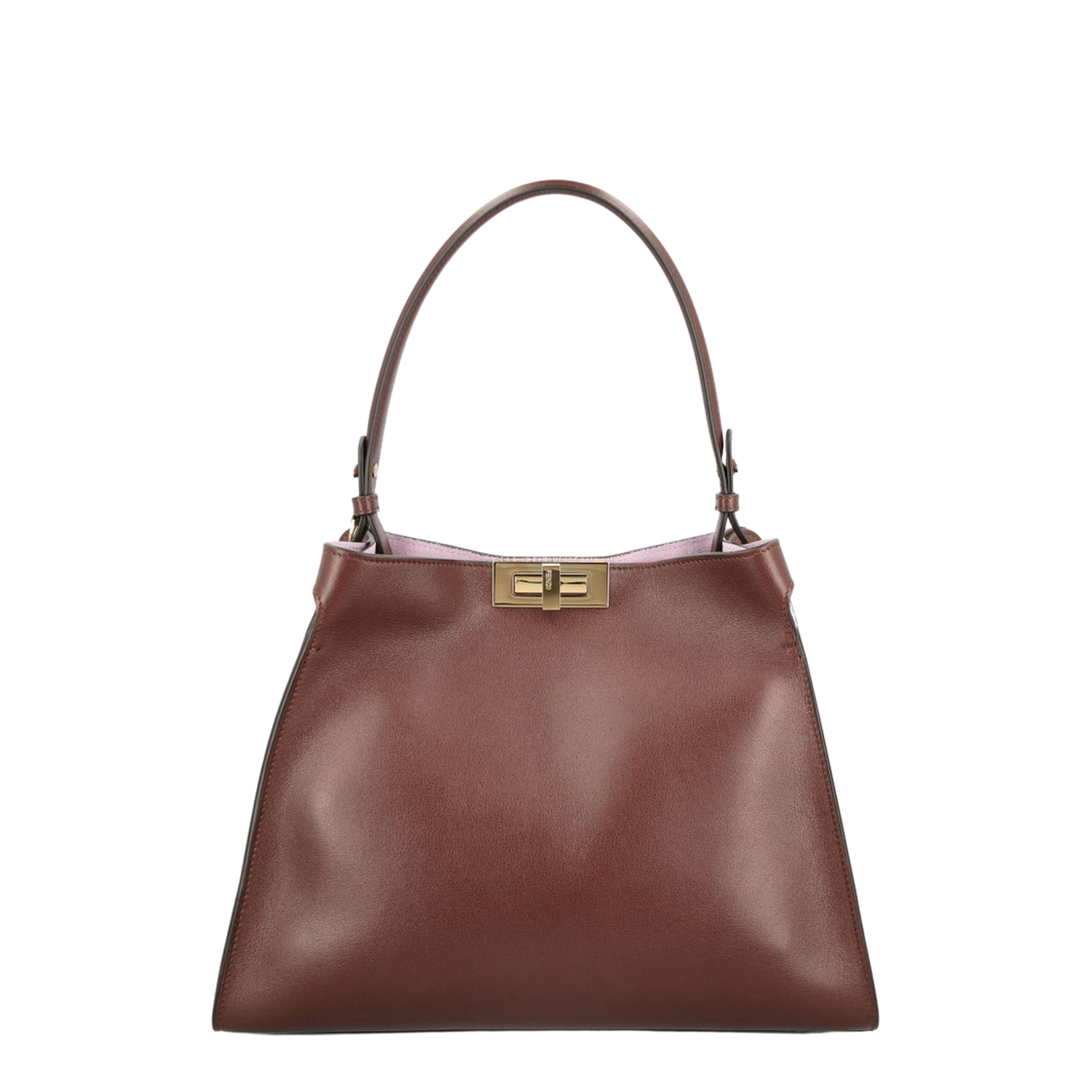 Way Medium Calfskin Top Handle Bag - Dark Brown
