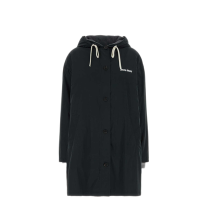 MAYFEYR - Miu Miu - Black Polyester Blend Parka - MQ0008SOOO6291F0002