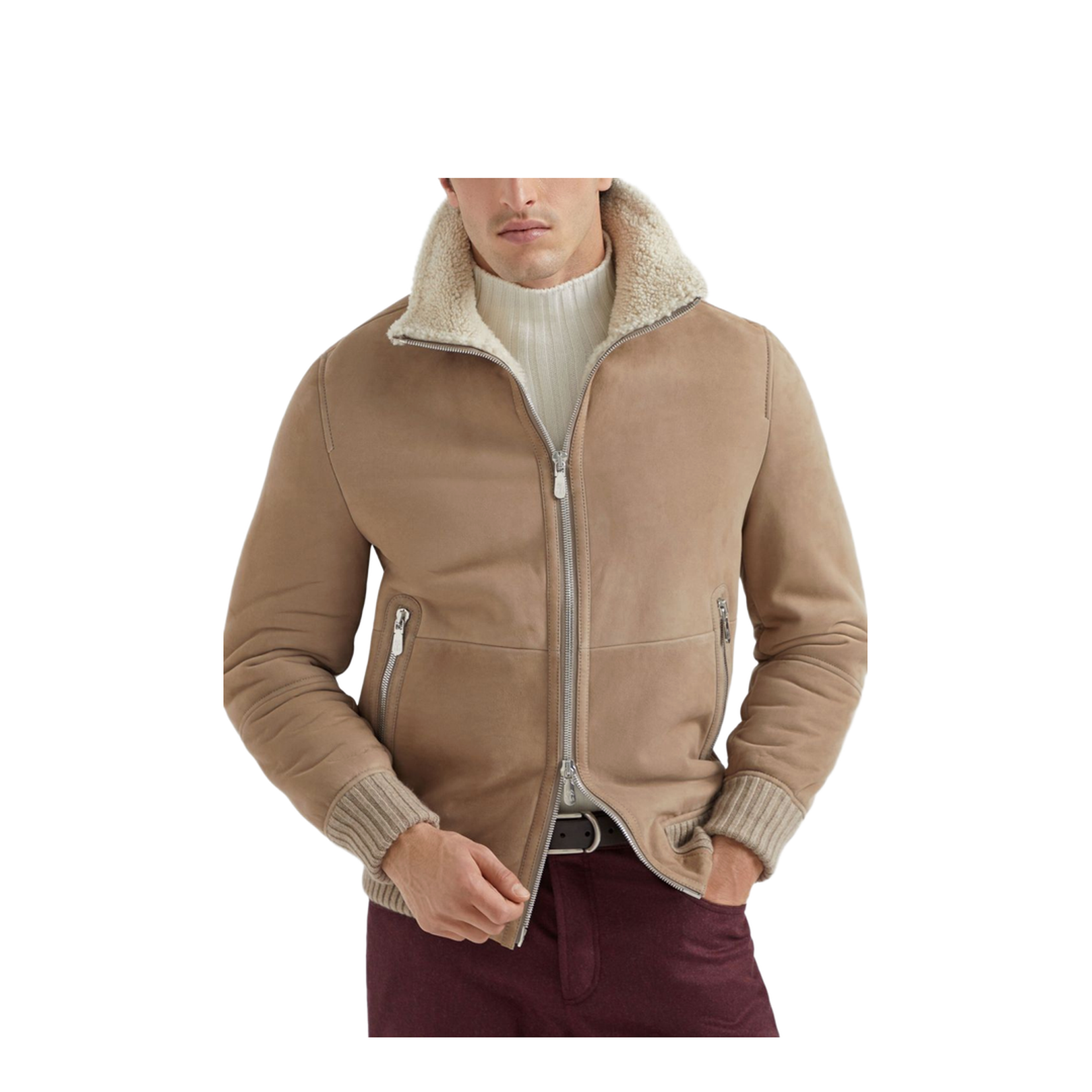 Leather Bomber Jacket