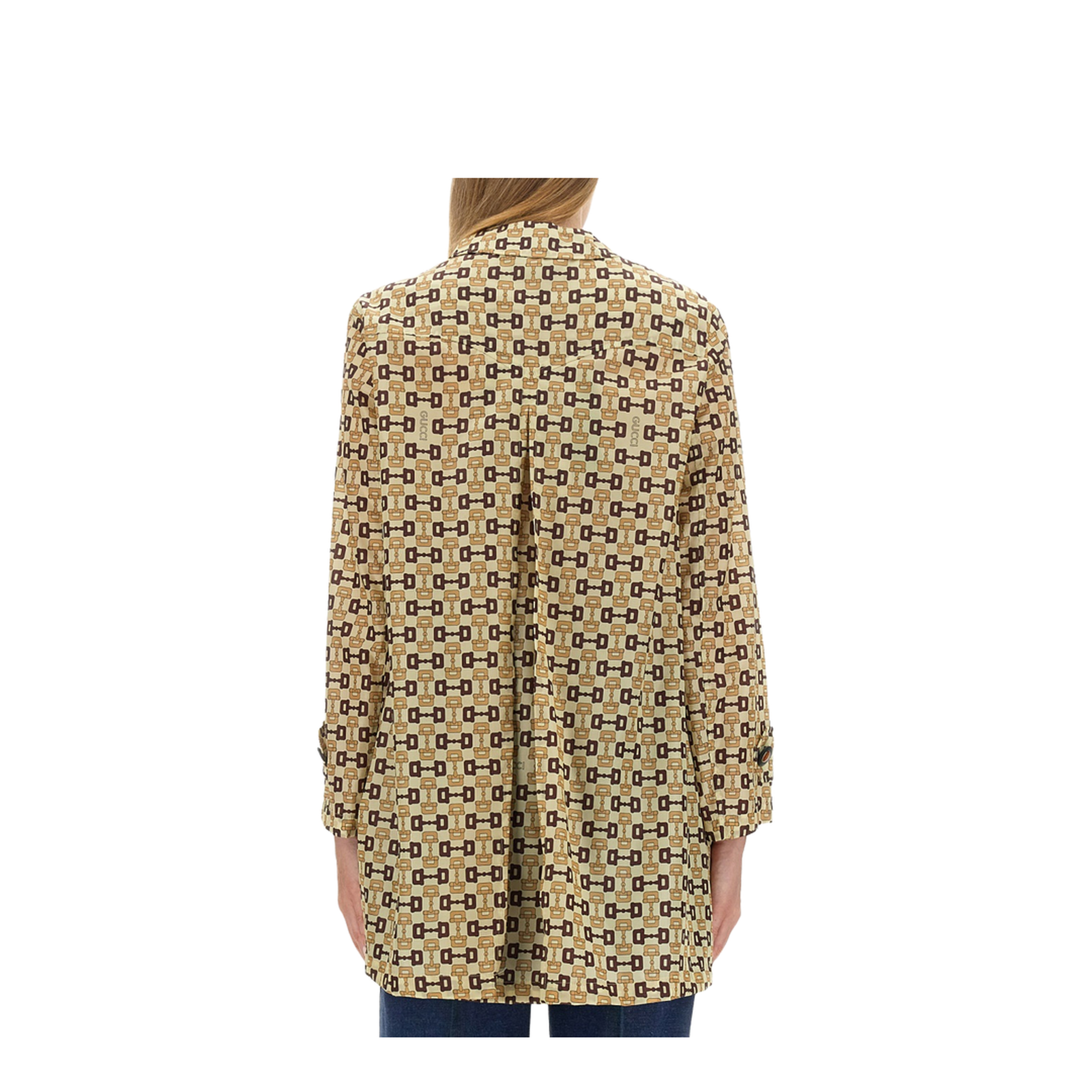 Horsebit Print Coat