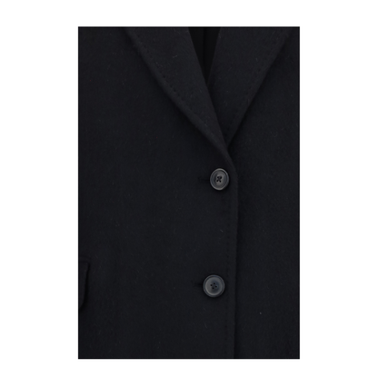 MAYFEYR - Our Legacy - Manta Coat In Mohair And Wool Blend - W2261MBLBLACKHAIRY
