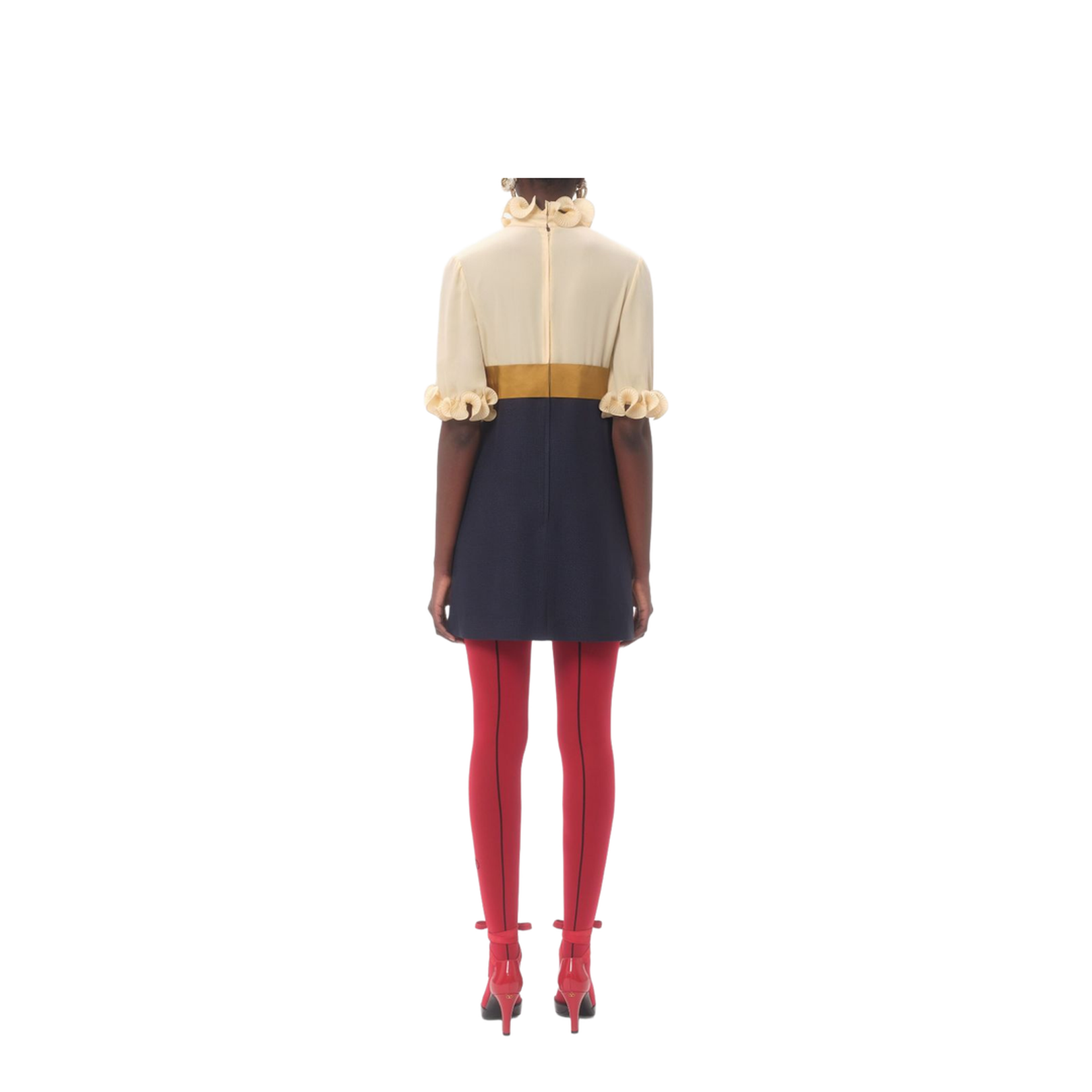 Crepe de Chine Short Dress