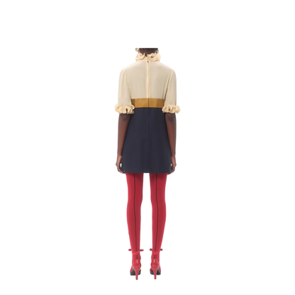 Crepe de Chine Short Dress