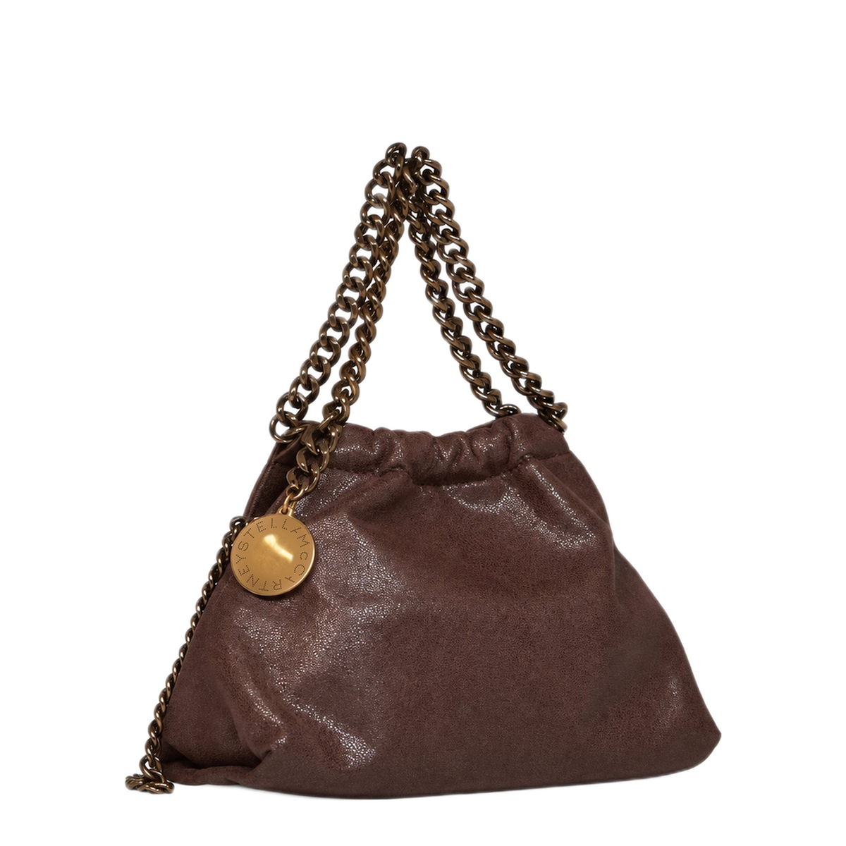 Falabella Shaggy Deer Wallet-On-Chain Crossbody - 7745 Mahogany
