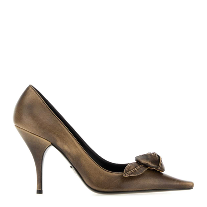 MAYFEYR - Prada - Dove Grey Leather Pumps - 1I714OF095P70F0277