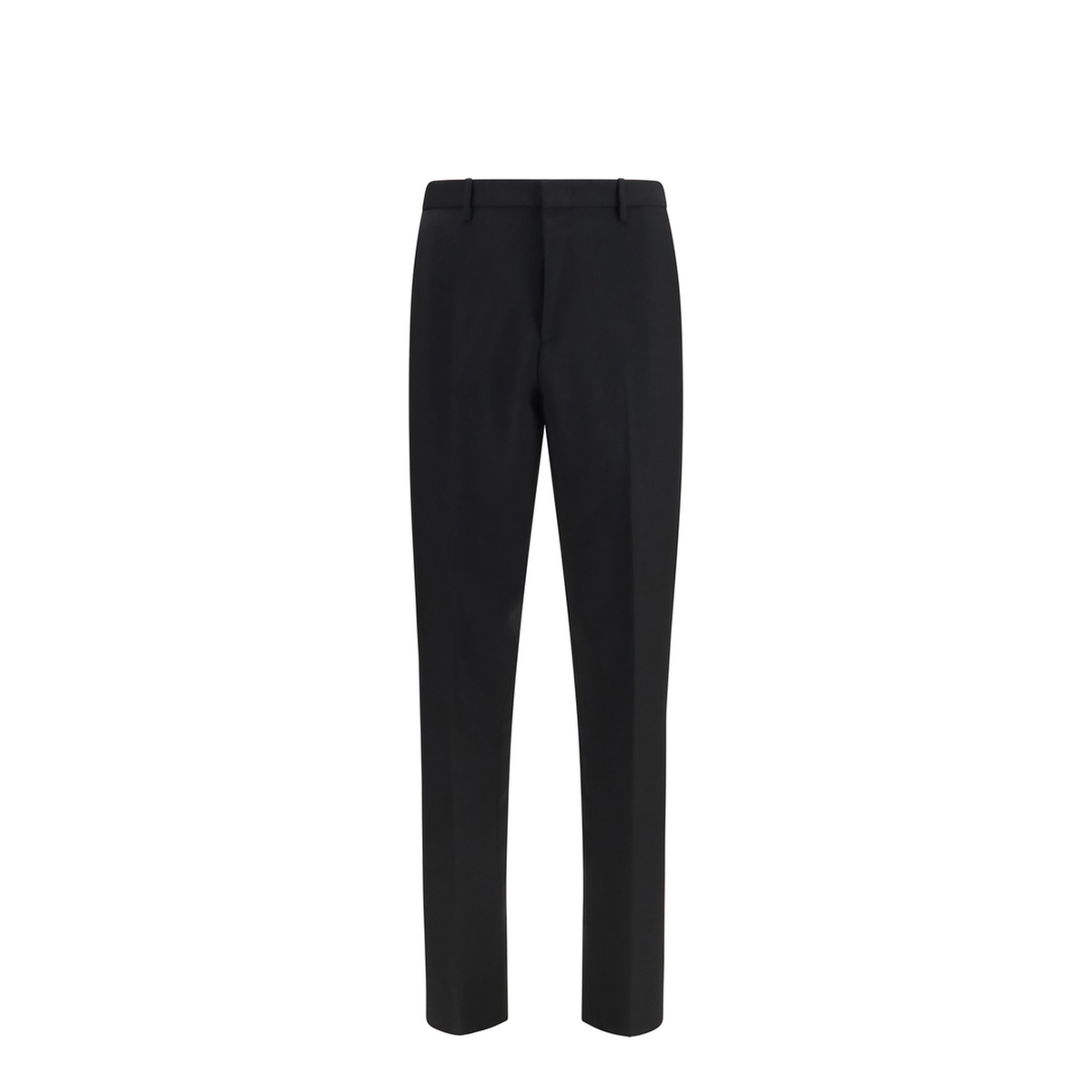Black Mohair Blend Pants