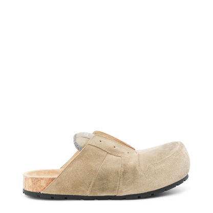 Dumbo Sabot in Distressed Suede Calfskin