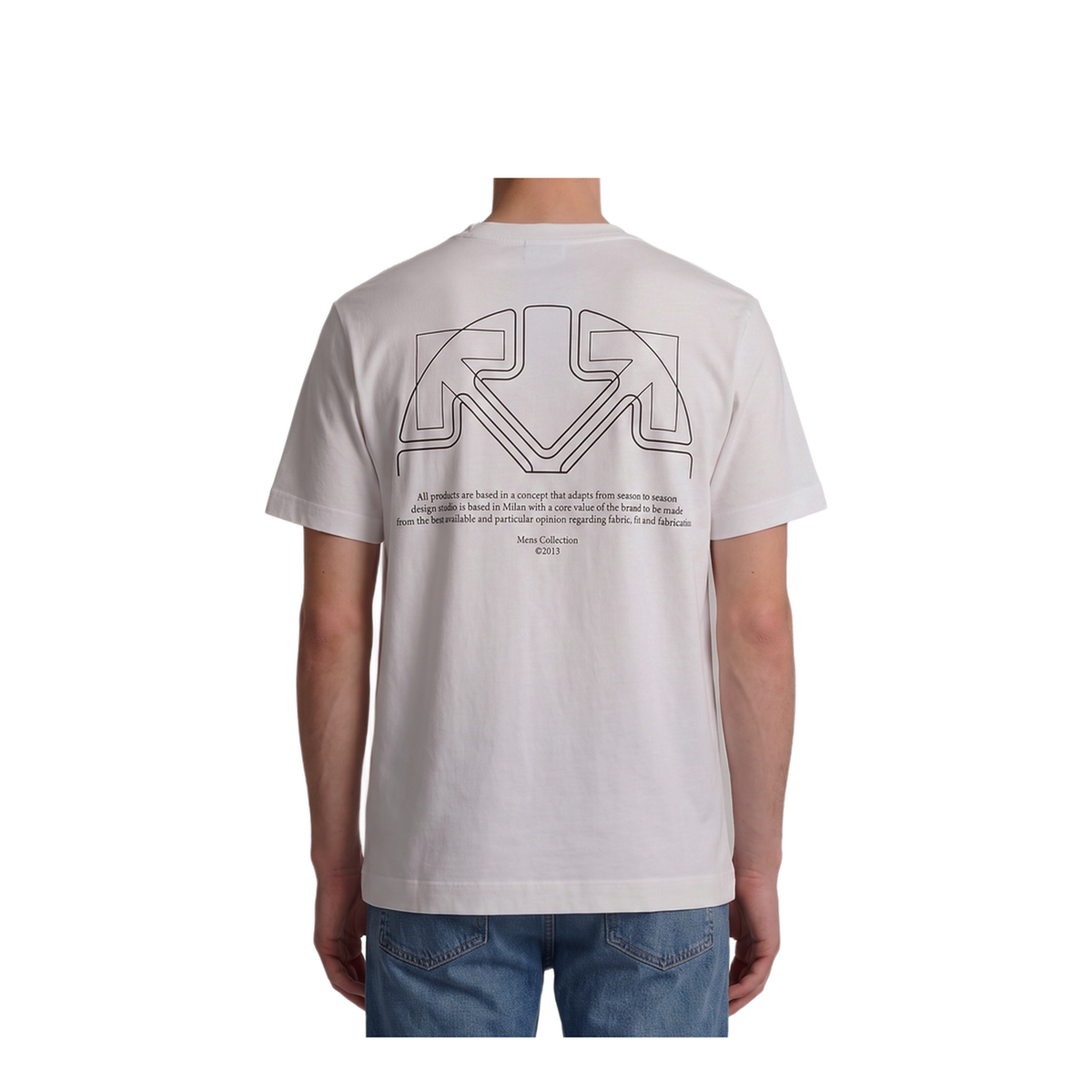 MAYFEYR - Off-White - Offline Half Arrow Skate T Shirt - OMAA120F26JER01E10100