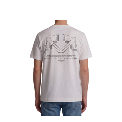 MAYFEYR - Off-White - Offline Half Arrow Skate T Shirt - OMAA120F26JER01E10100