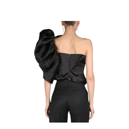 MAYFEYR - ANOUKI - One Shoulder Dress - ASS22N02BLFUBLACK
