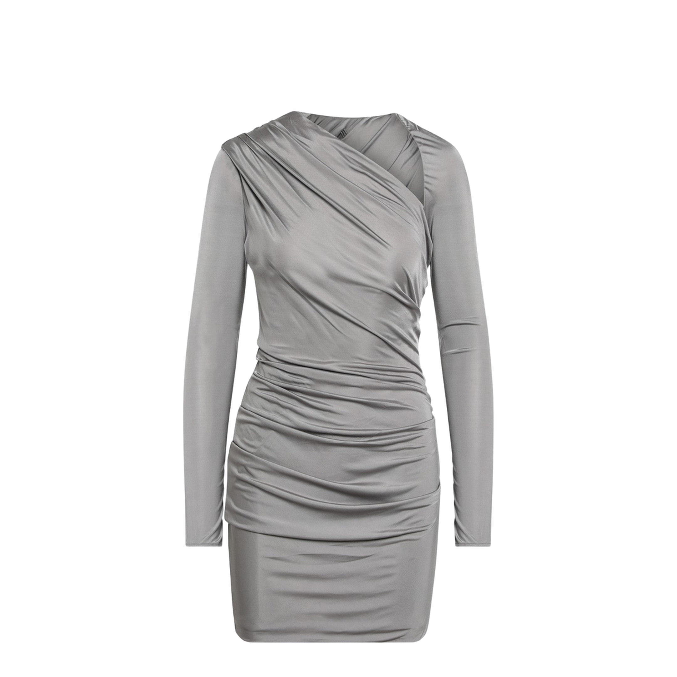 MAYFEYR - The Attico - Draped Grey Mini Dress - 250WCA00382VVV090A084