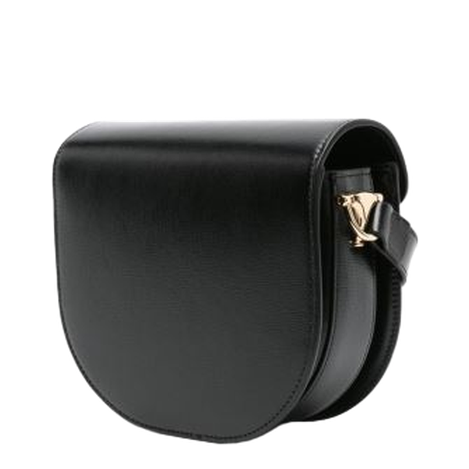Horsebit 1955 Small Leather Soft Shoulder Bag - Black