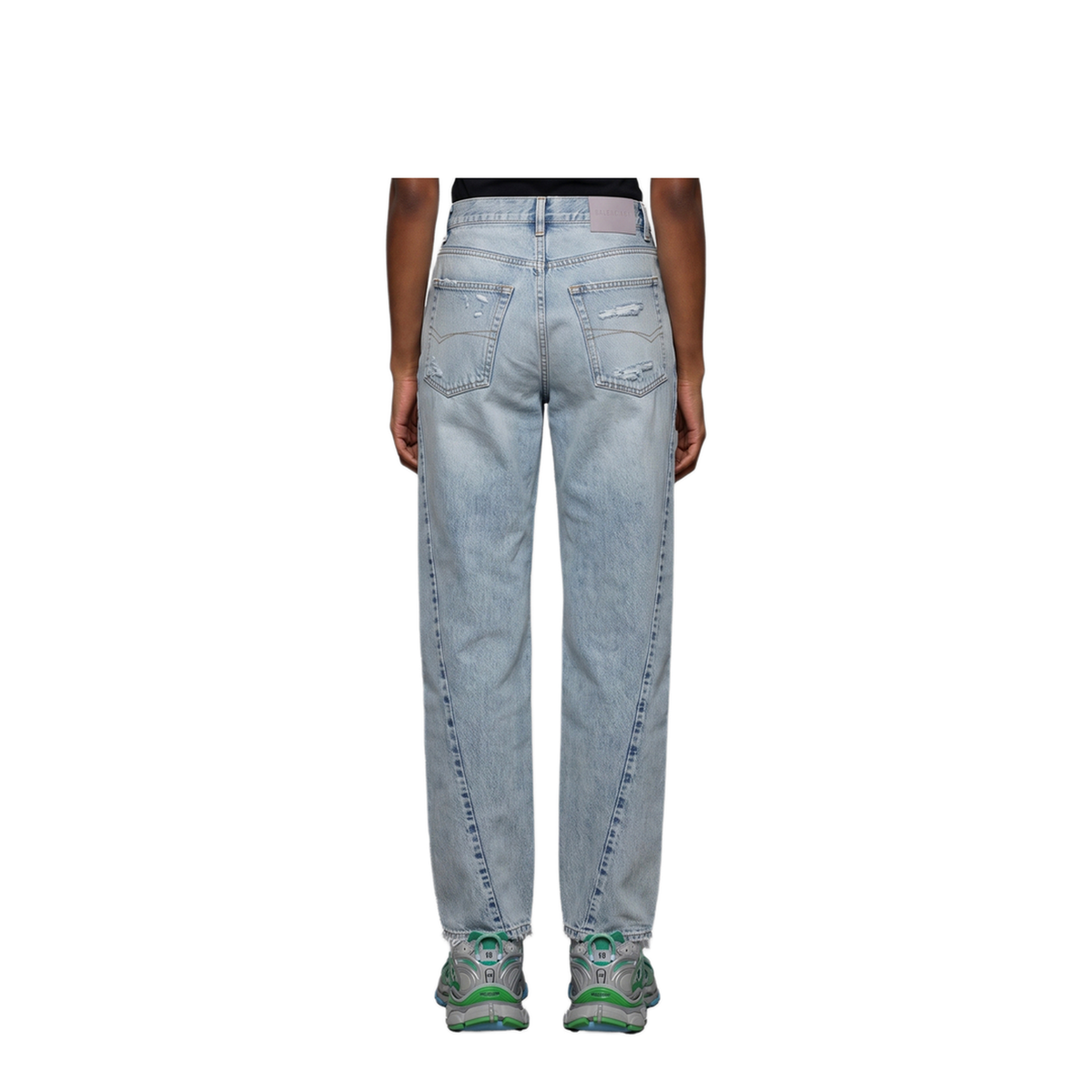 MAYFEYR - Balenciaga - Light Blue Faded Jeans With Twisted Seams - A001OTTBP484020