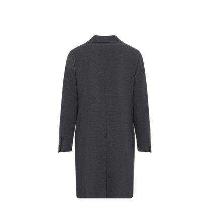 MAYFEYR - CANALI - Charcoal Grey Single Breasted Coat - 50130FF05769111