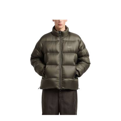 Reversible Wool-Blend Twill Down Jacket