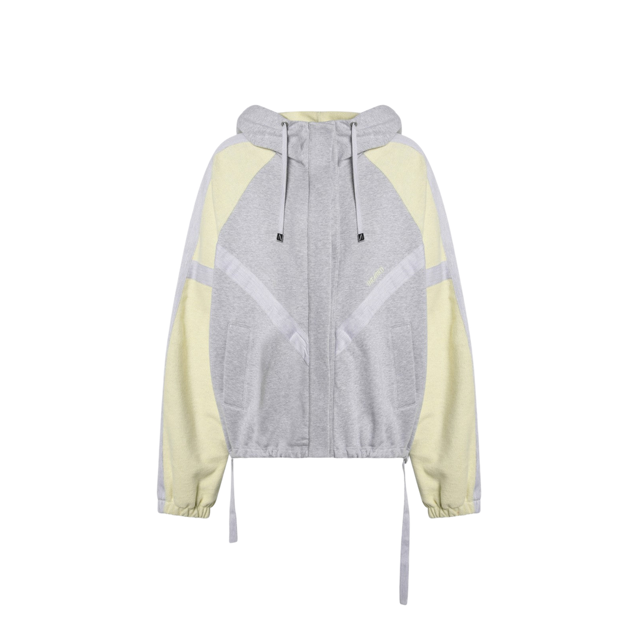 MAYFEYR - The Attico - Grey Light Yellow Bomber Sweatshirt - 260WCB0011JJF007AA841