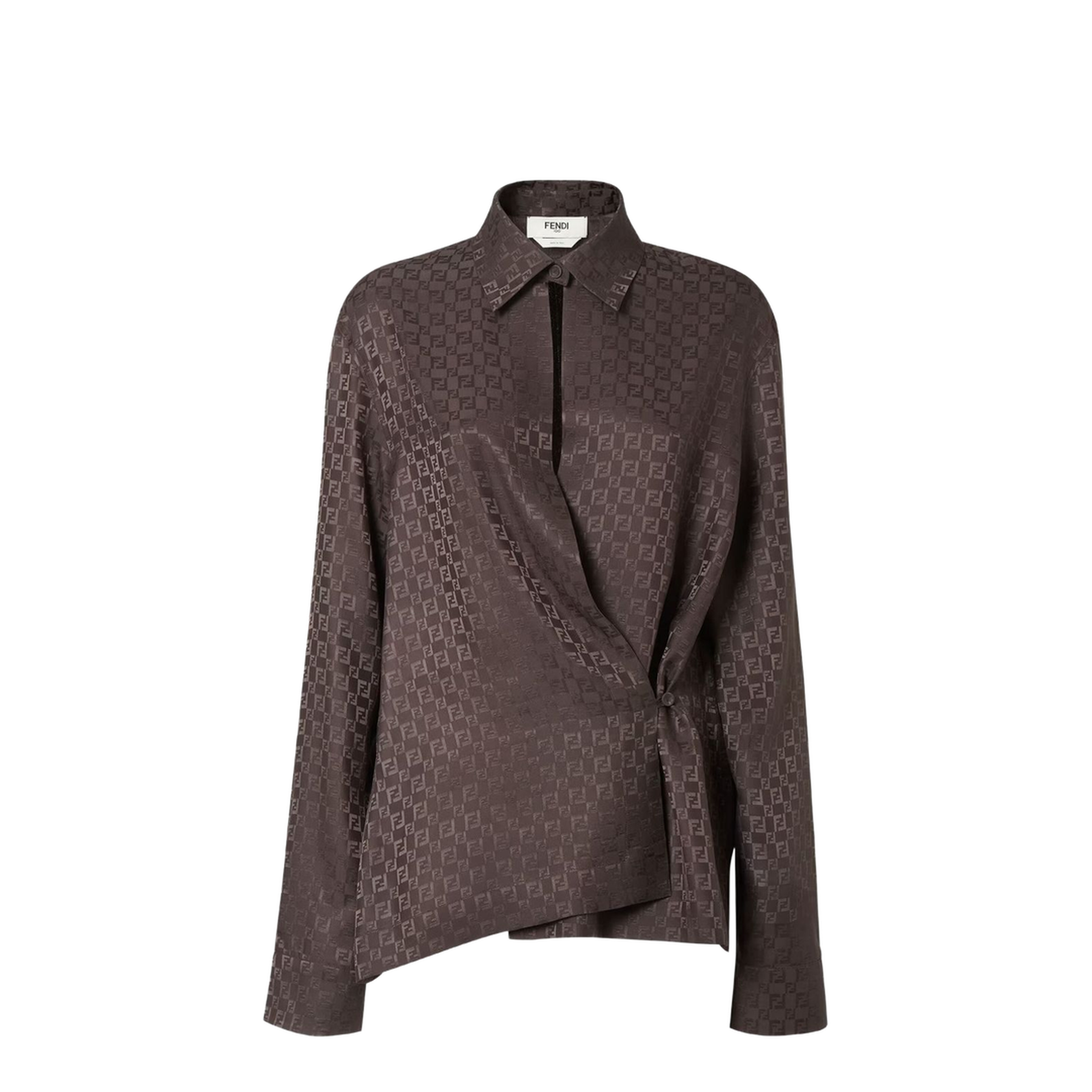 Shirt Silk Brown