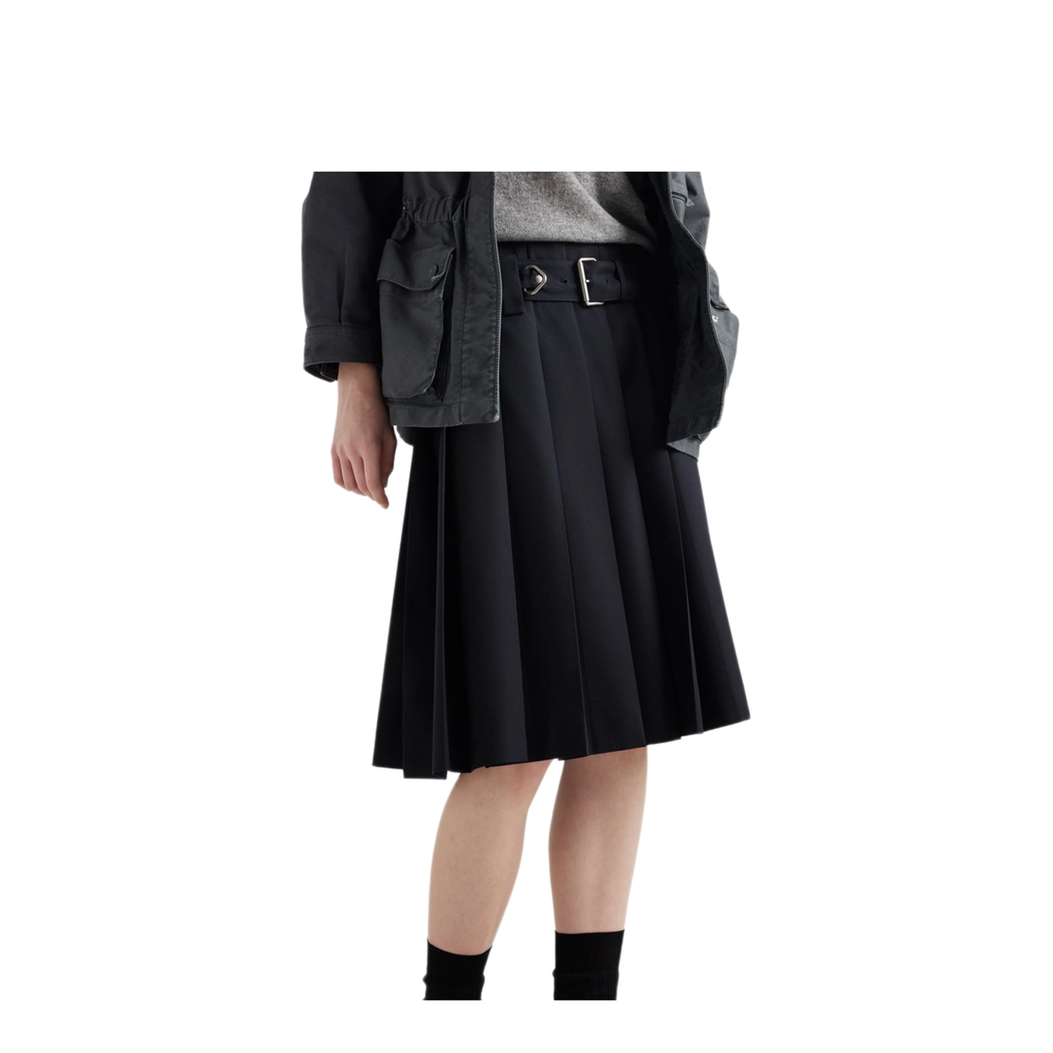 MAYFEYR - Prada - Belted Pleated Skirt - P184YHSOOO108NF0008