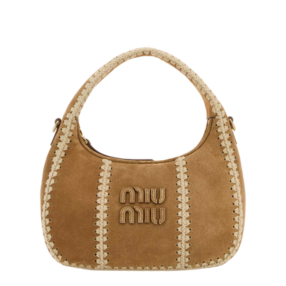 Beige Suede Handbag