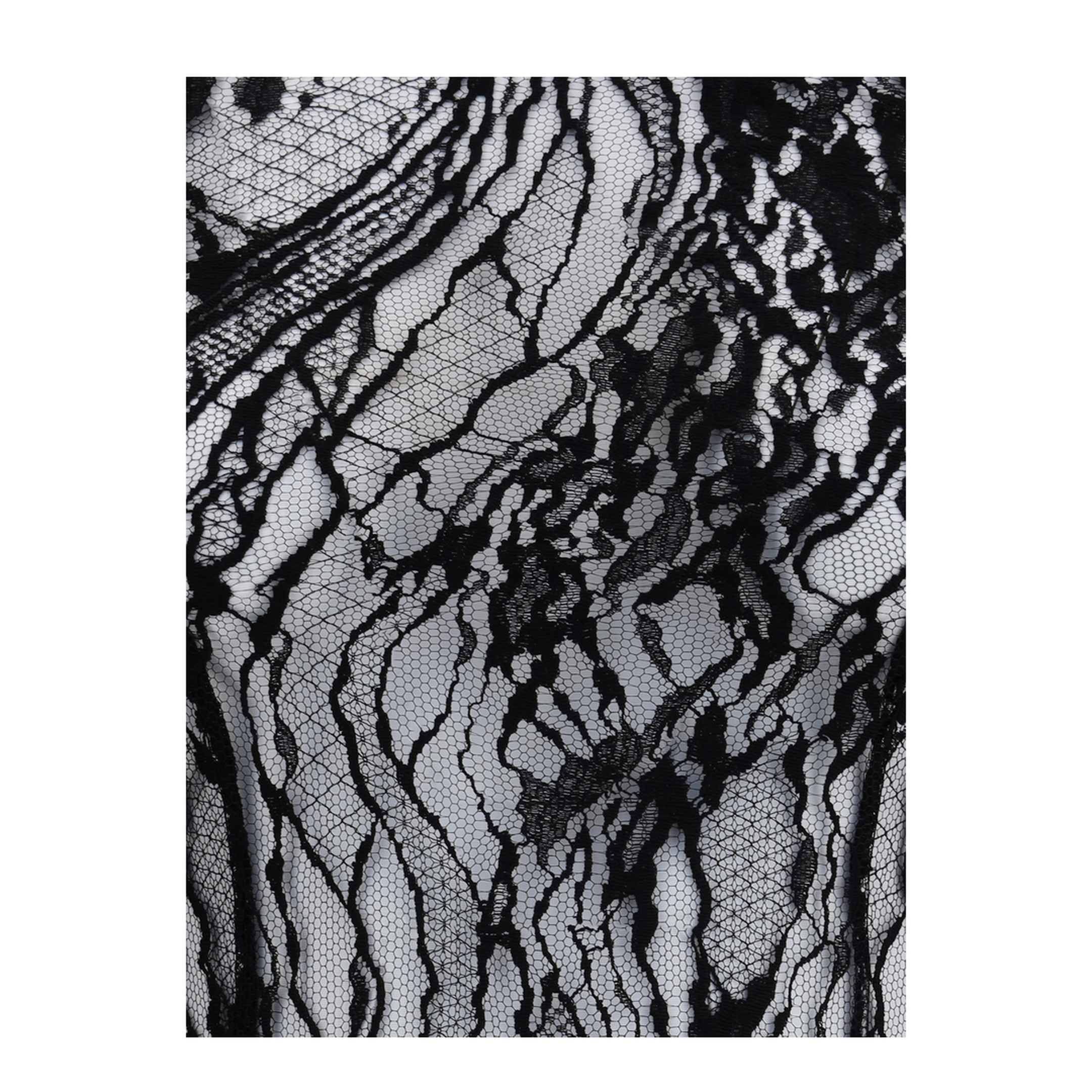 Long-Sleeved Lace Body Black