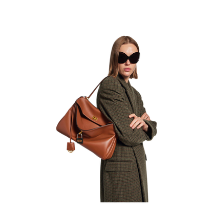 Rodeo Medium Calfskin Handbag - New Tan