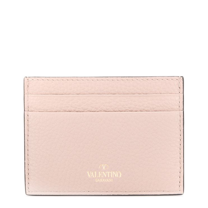 Rockstud Leather Card Case
