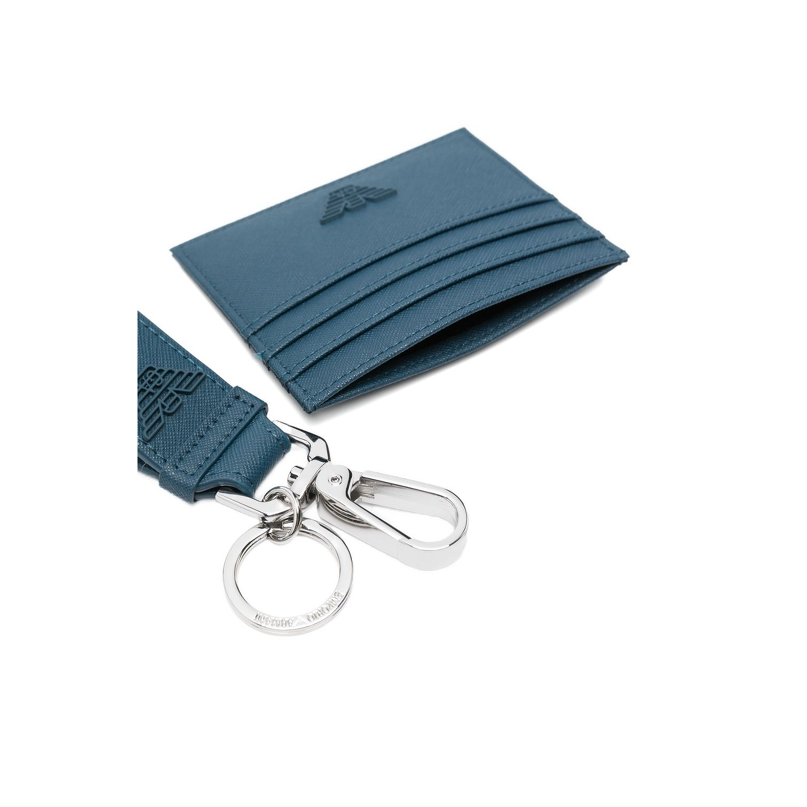 Gift Box with Regenerated Saffiano Keyring and Card Holder