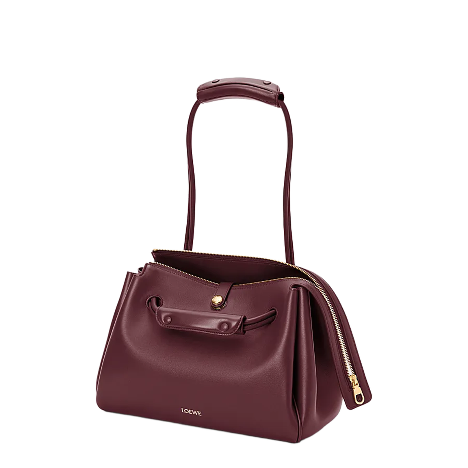 Puzzle Fold Pouch in Shiny Nappa Calfskin