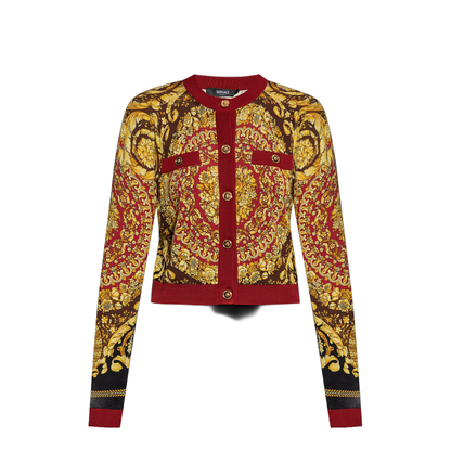 Baroque Silk Knit Cardigan