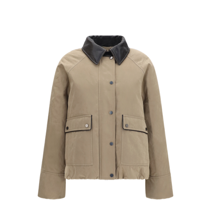 MAYFEYR - Brunello Cucinelli - Padded Down Jacket With Leather Collar - MG5457551C5456