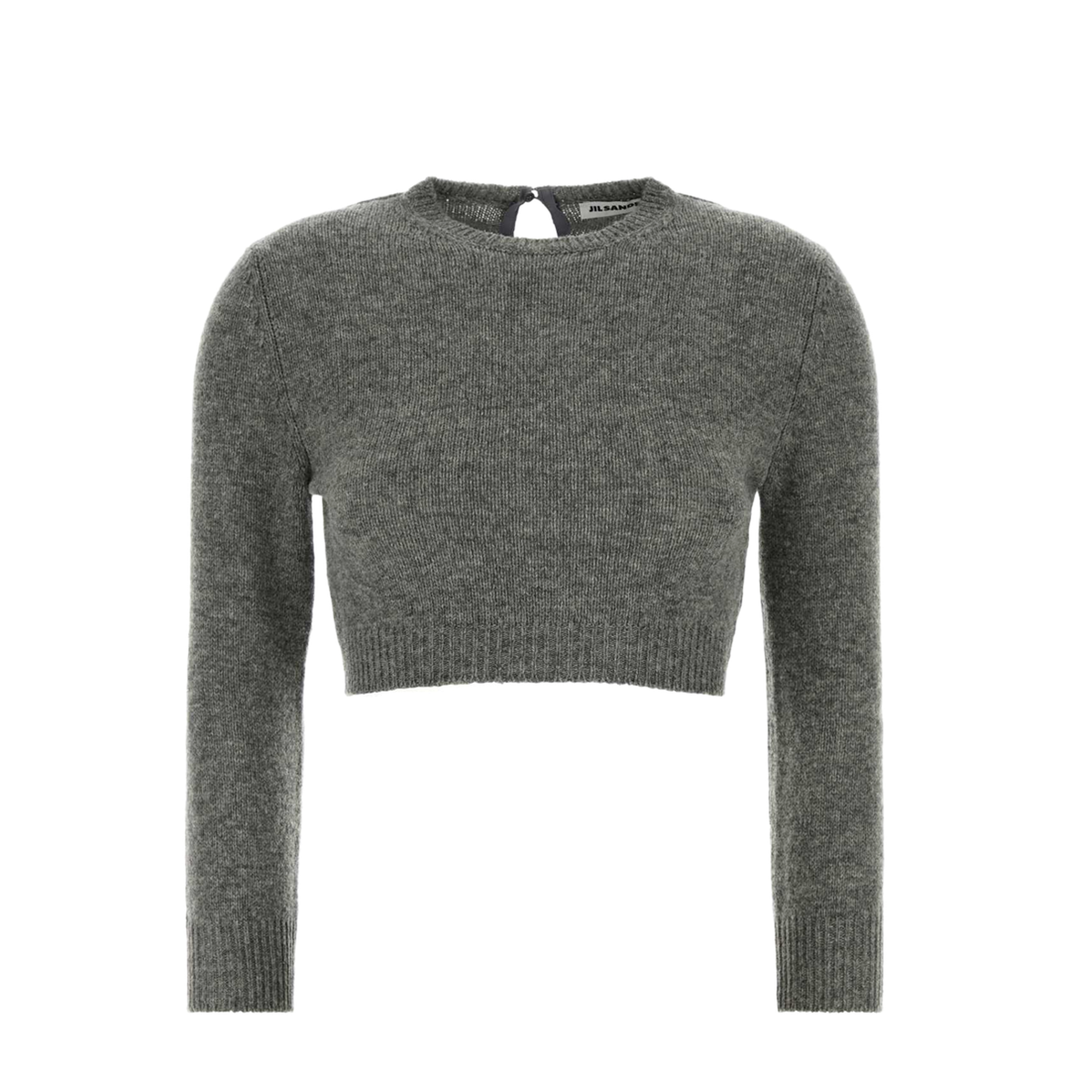 Grey Wool Blend Sweater