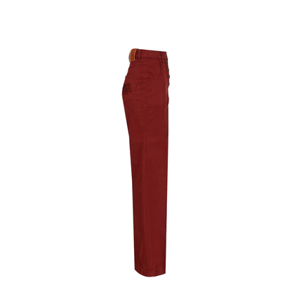 Flare Jean - Dark Red