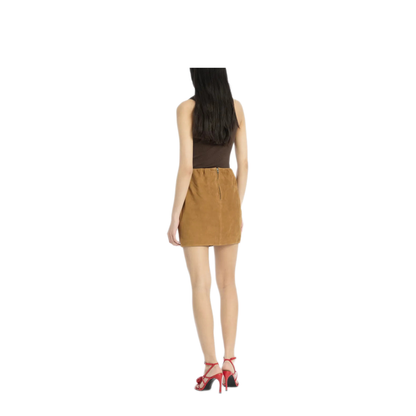 MAYFEYR - Rotate - Suede Mini Skirt - 1155792458