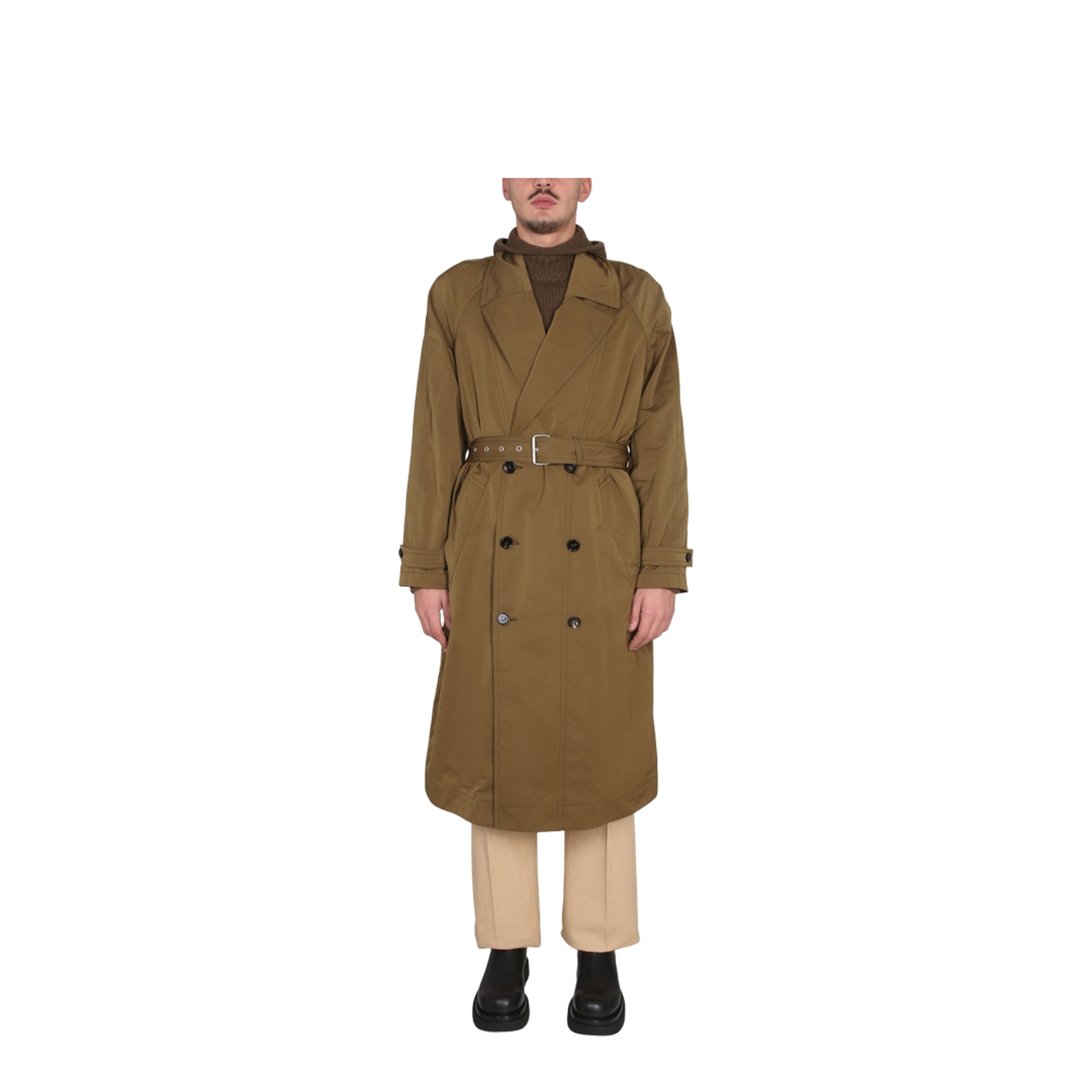 Nylon Folding Trench Coat
