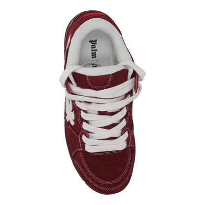 MAYFEYR - Palm Angels - Venice Sneakers Suede Burgundy - White - PMIA101F25LEA0032801