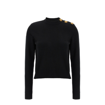 Eco-Cashmere Button Sweater