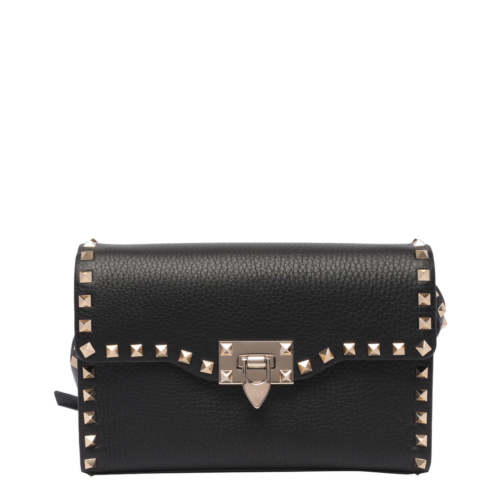 Black Small Rockstud Crossbody Bag