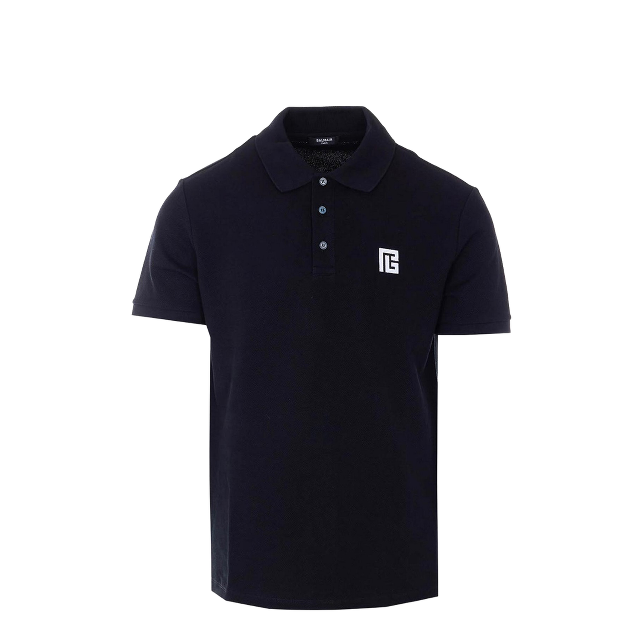 Embroidered Logo Polo - Black